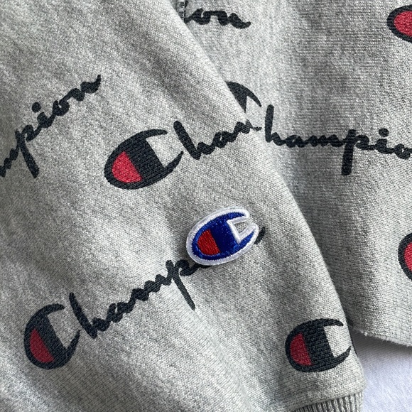 Champion cropped logo hoodie - Picture 3 of 5